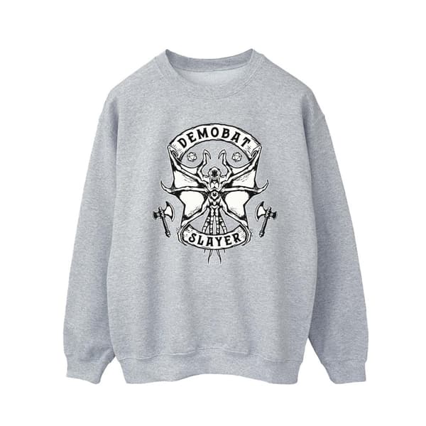 Netflix Mens Stranger Things Demobat Slayer Sweatshirt