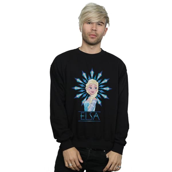 Disney Mens Frozen Elsa Snowflake Sweatshirt