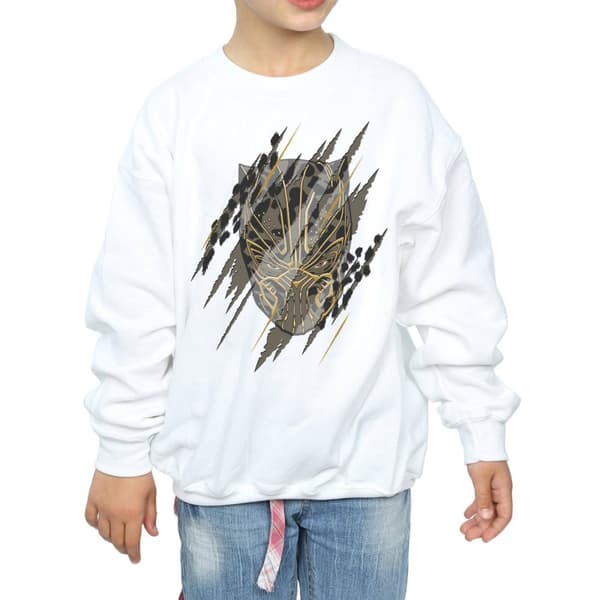 Marvel Black Panther Gold Head Sweatshirt för flickor
