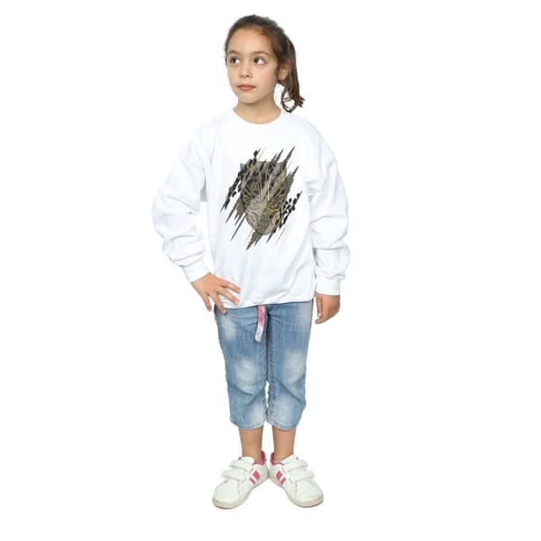 Marvel Black Panther Gold Head Sweatshirt för flickor