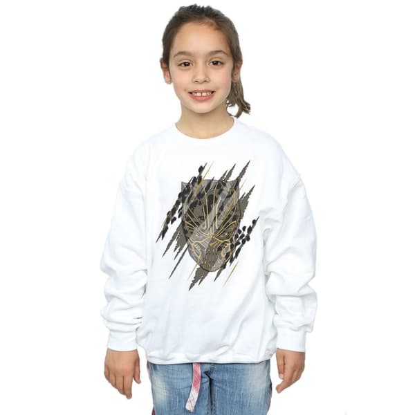 Marvel Black Panther Gold Head Sweatshirt för flickor