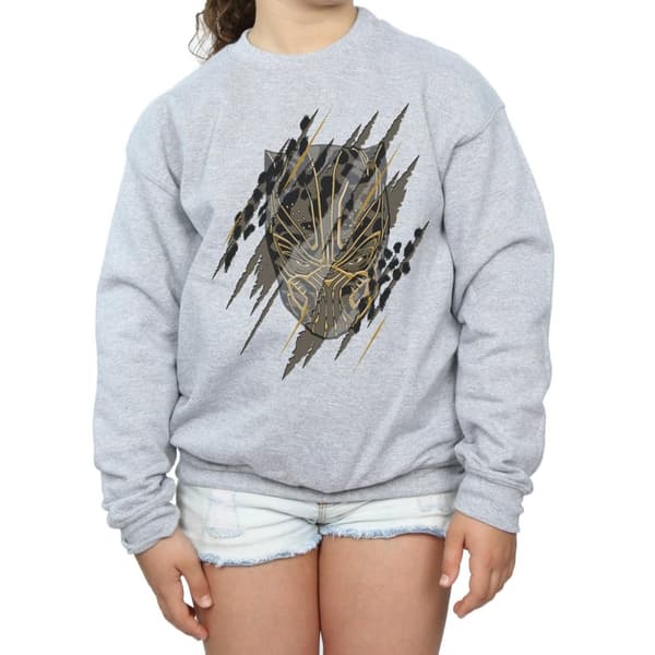 Marvel Black Panther Gold Head Sweatshirt för flickor