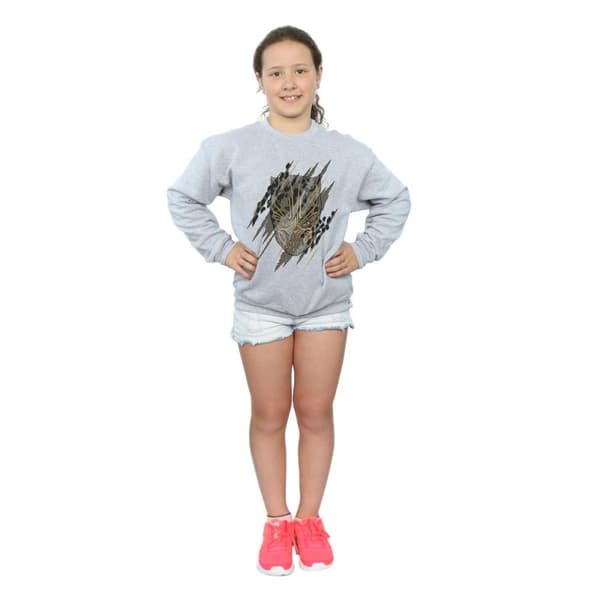 Marvel Black Panther Gold Head Sweatshirt för flickor
