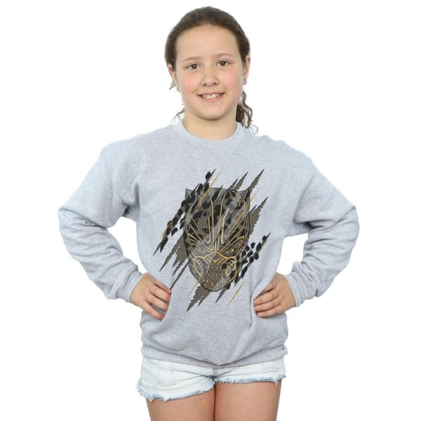 Marvel Black Panther Gold Head Sweatshirt för flickor