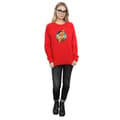 Miniatyrbillede 4 af 5: DC Comics Womens/Ladies Justice League Movie Flash Emblem Sweatshirt