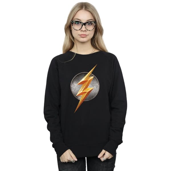 DC Comics Sweatshirt med Flash-emblem för damer/kvinnor - Justice League Movie