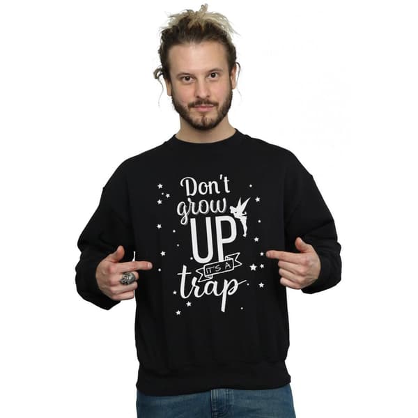 Disney Mens Tinker Bell Don´t Grow Up Sweatshirt