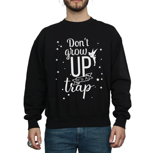 Disney Mens Tinker Bell Don´t Grow Up Sweatshirt