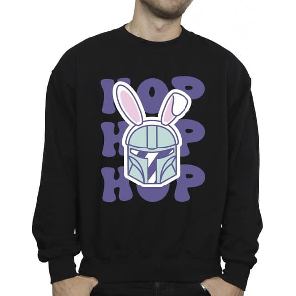 Star Wars Mens The Mandalorian Hop Into Easter Sweatshirt