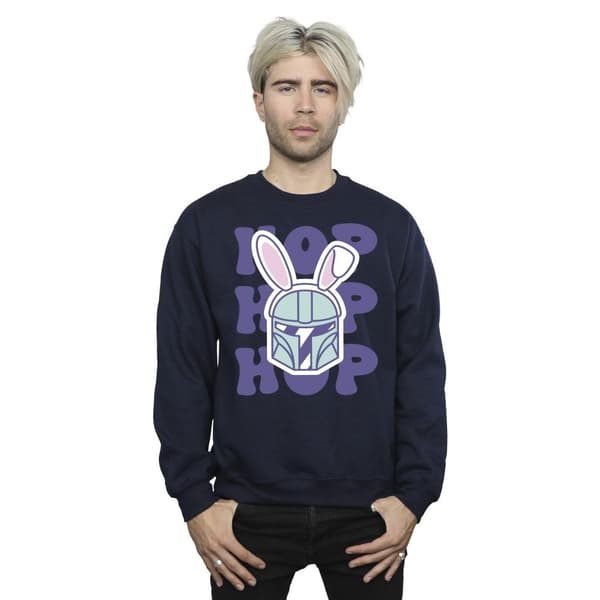 Star Wars Mens The Mandalorian Hop Into Easter Sweatshirt