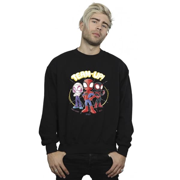 Marvel Mens Spidey And His Amazing Friends Sketch Sweatshirt