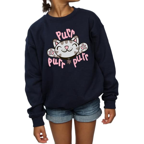 Big Bang Theory Mjuk Kitty Purr-tröja för flickor