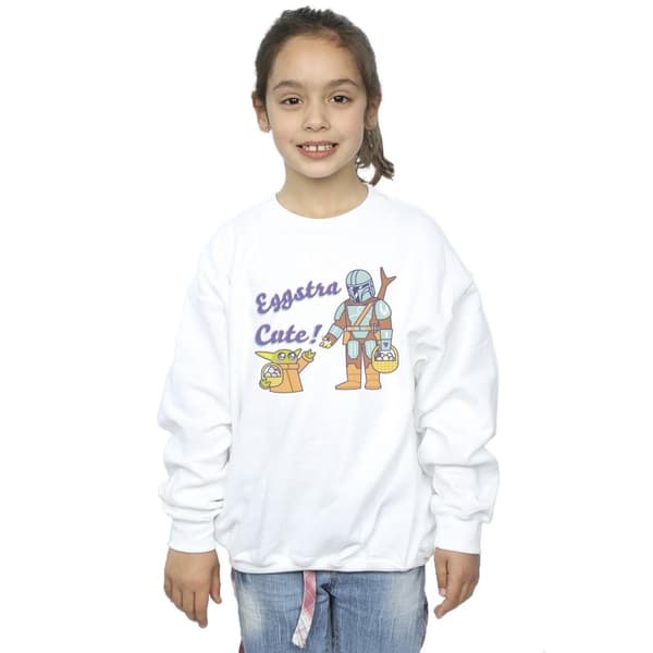 Star Wars Girls The Mandalorian Eggstra Cute Grogu Sweatshirt