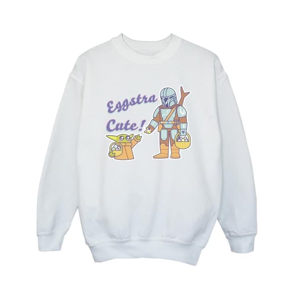 Star Wars Girls The Mandalorian Eggstra Cute Grogu Sweatshirt