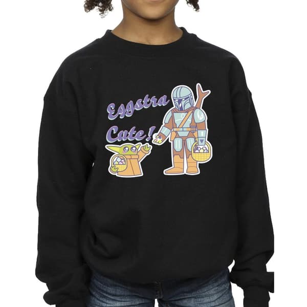 Star Wars Girls The Mandalorian Eggstra Cute Grogu Sweatshirt