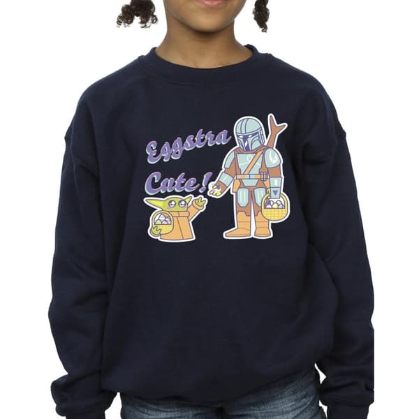 Star Wars Girls The Mandalorian Eggstra Cute Grogu Sweatshirt