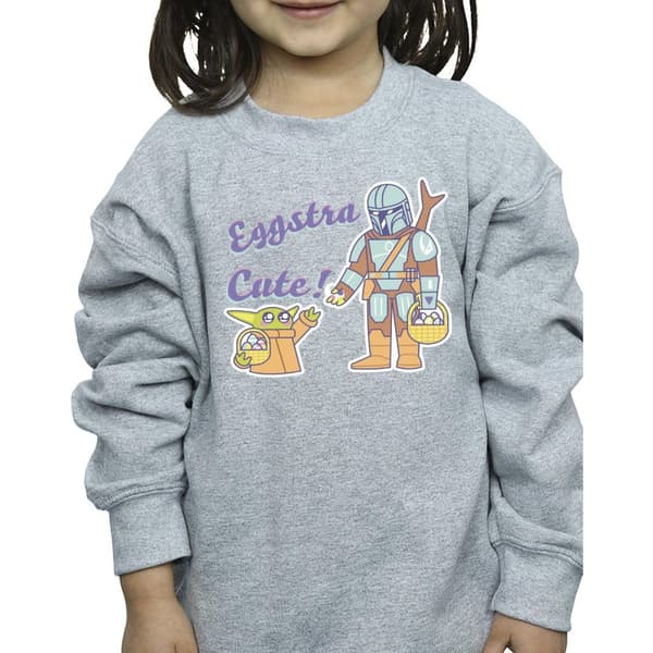 Star Wars Girls The Mandalorian Eggstra Cute Grogu Sweatshirt