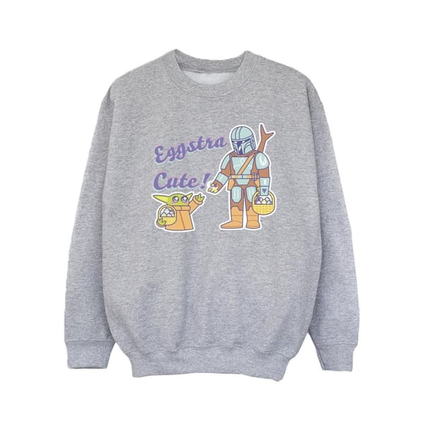 Star Wars Girls The Mandalorian Eggstra Cute Grogu Sweatshirt