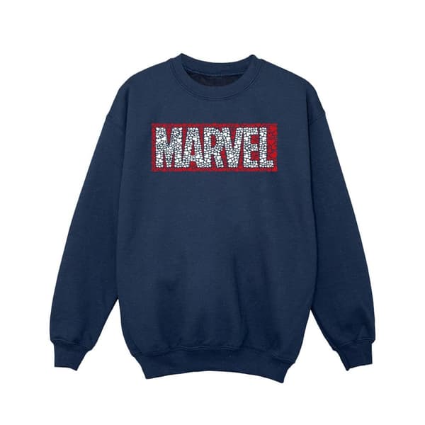 Marvel Girls Comics Hearts Logo Sweatshirt