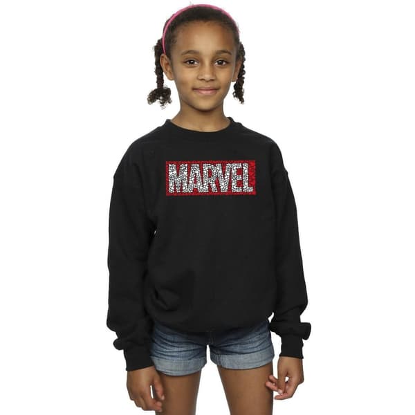 Marvel Girls Comics Hearts Logo Sweatshirt