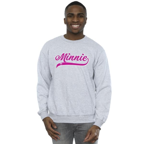 Disney Mens Minnie Mouse Logo Sweatshirt