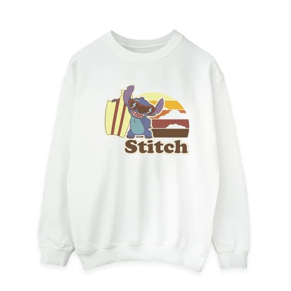 Disney Mens Lilo And Stitch Bitten Surfboard Sweatshirt
