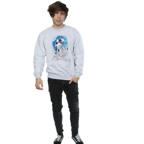 Star Wars Herr The Last Jedi R2-D2 Sweatshirt med borstad yta