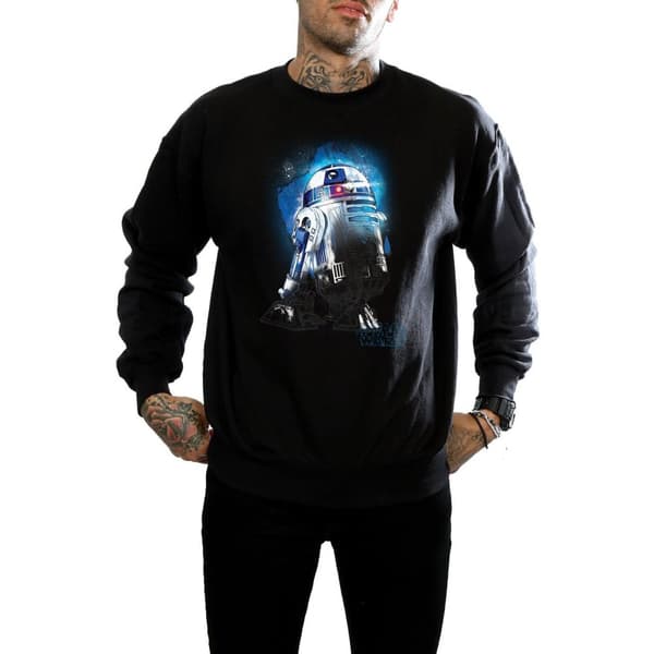 Star Wars Herr The Last Jedi R2-D2 Sweatshirt med borstad yta