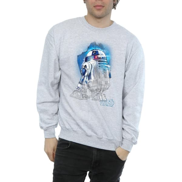Star Wars Herr The Last Jedi R2-D2 Sweatshirt med borstad yta