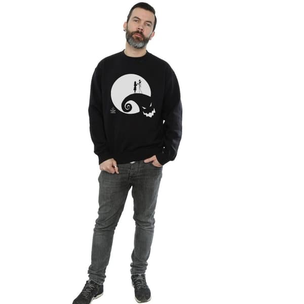 Disney Mens Nightmare Before Christmas Moon Oogie Boogie Sweatshirt