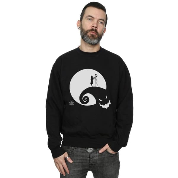 Disney Mens Nightmare Before Christmas Moon Oogie Boogie Sweatshirt