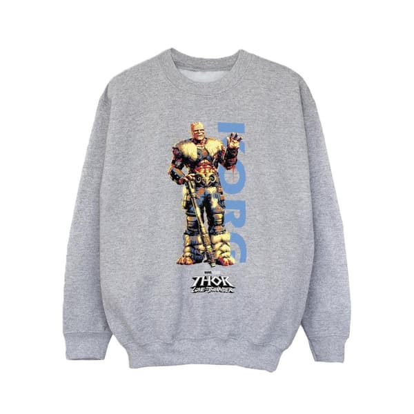 Marvel Girls Thor Love And Thunder Korg Wave Sweatshirt
