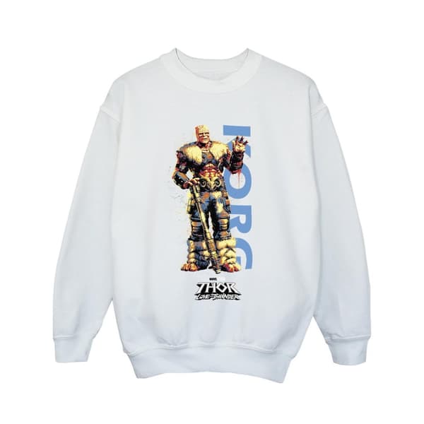 Marvel Girls Thor Love And Thunder Korg Wave Sweatshirt