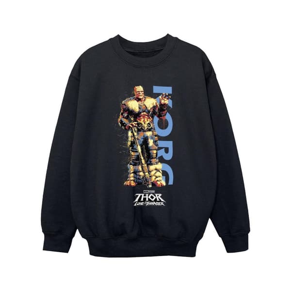 Marvel Girls Thor Love And Thunder Korg Wave Sweatshirt