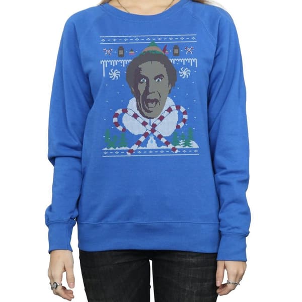 Elf Womens/Ladies Christmas Fair Isle Sweatshirt