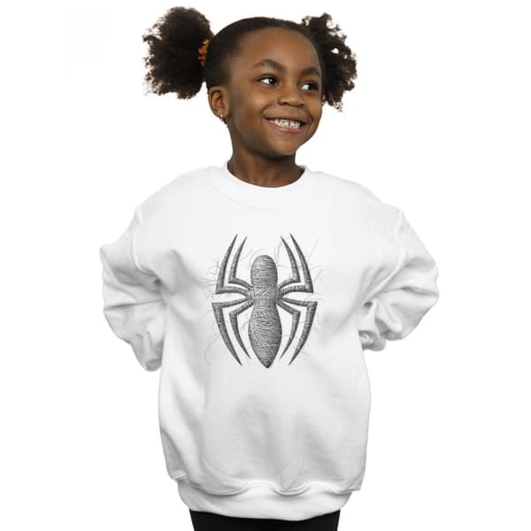 Marvel Spider-Man Web Logo Sweatshirt för flickor