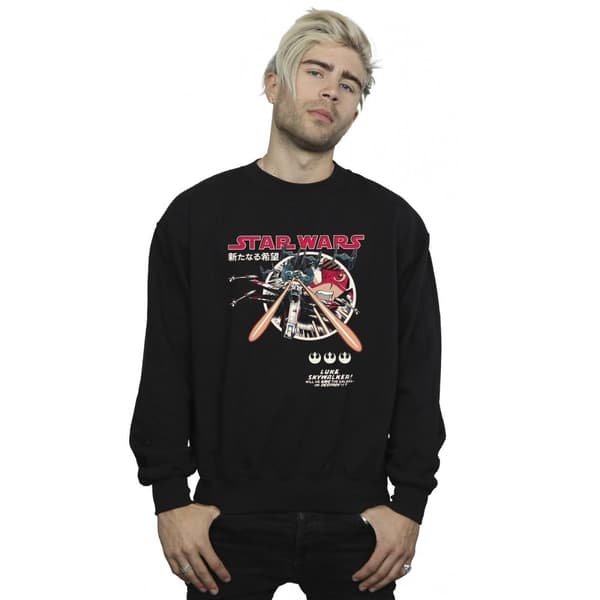 Star Wars Mens Classic Luke Manga Sweatshirt