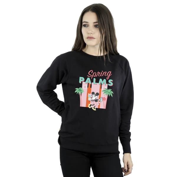 Disney Womens/Ladies Minnie Mouse Spring Palms Sweatshirt