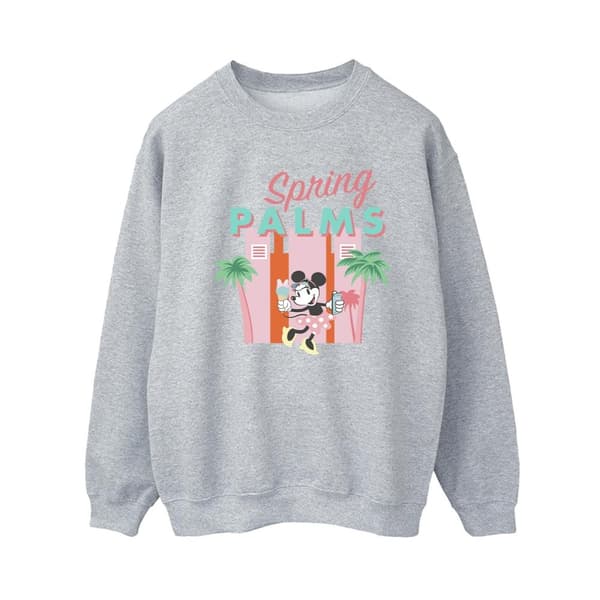 Disney Womens/Ladies Minnie Mouse Spring Palms Sweatshirt