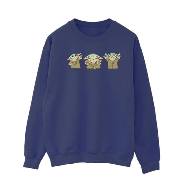 Star Wars Dam/Tjej The Mandalorian Grogu Poses Sweatshirt