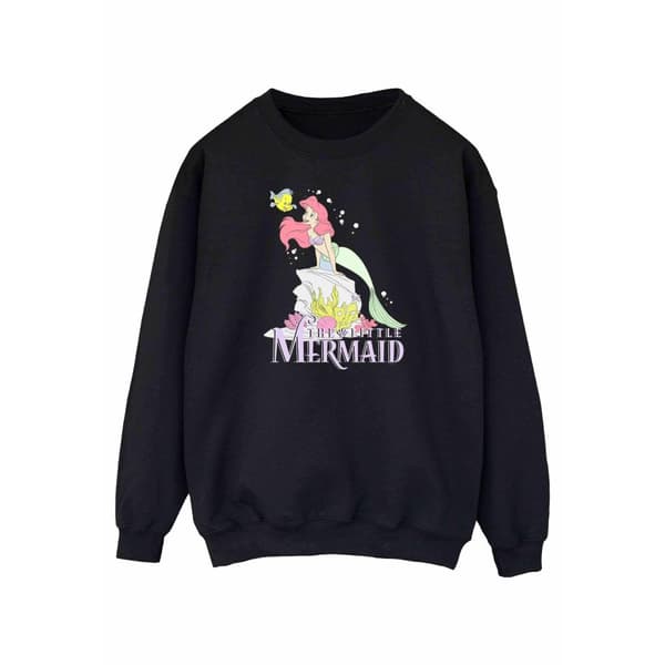 Disney Womens/Ladies The Little Mermaid Faded Nostalgia Sweatshirt