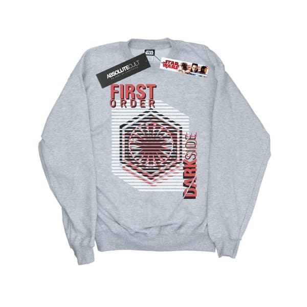 Star Wars Girls The Last Jedi Dark Side Sweatshirt Sports Grey 9-11 Years