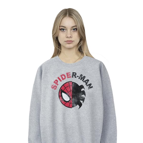 Marvel Womens/Ladies Spider-Man Classic Split Sweatshirt