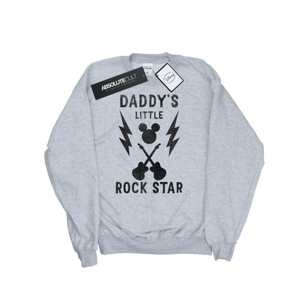 Disney Dam/Tjej Musse Pigg Pappas Rock Star Sweatshirt