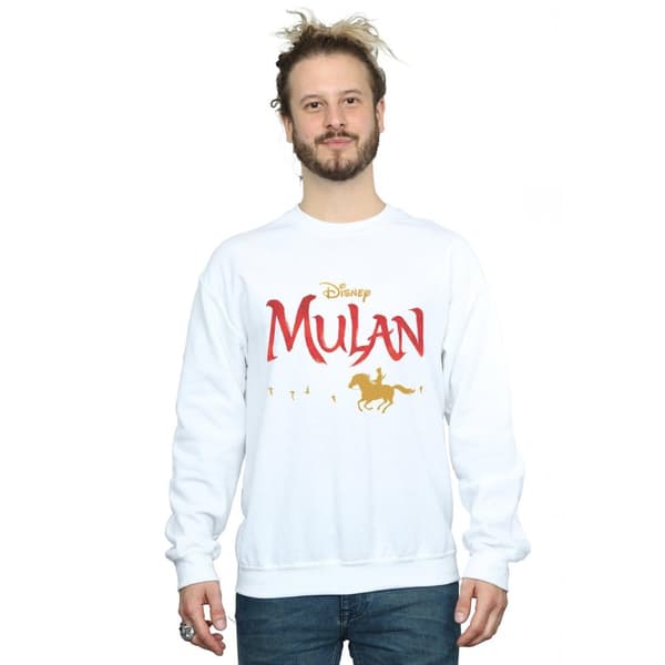 Disney Mens Mulan Movie Logo Sweatshirt