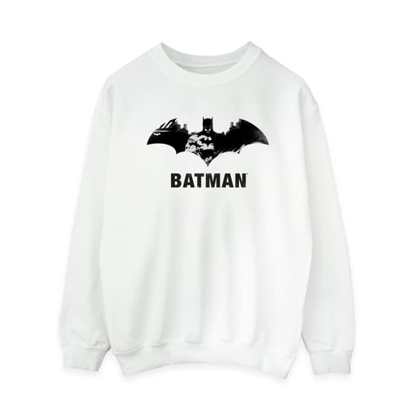 DC Comics Dam/Tjej Batman Svart Stare Logo Sweatshirt