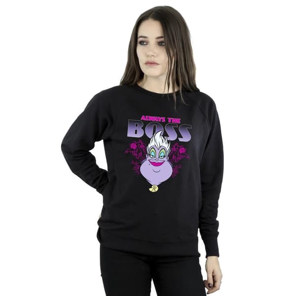 Disney Womens/Ladies The Little Mermaid Ursula Mum Is The Boss Sweatshirt