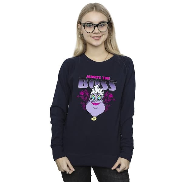Disney Womens/Ladies The Little Mermaid Ursula Mum Is The Boss Sweatshirt