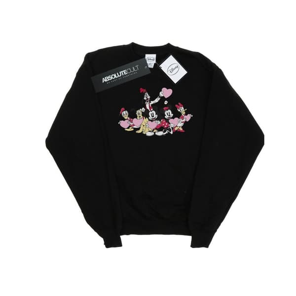 Disney Womens/Ladies Mickey Mouse Love Friends Sweatshirt