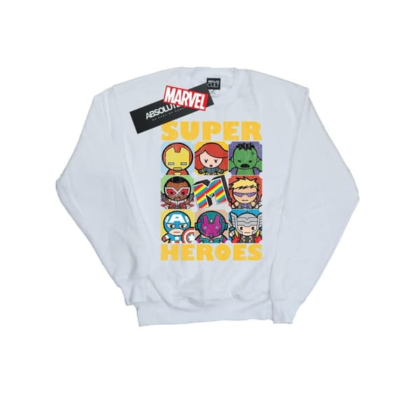 Marvel Mens Kawaii Super Heroes Sweatshirt